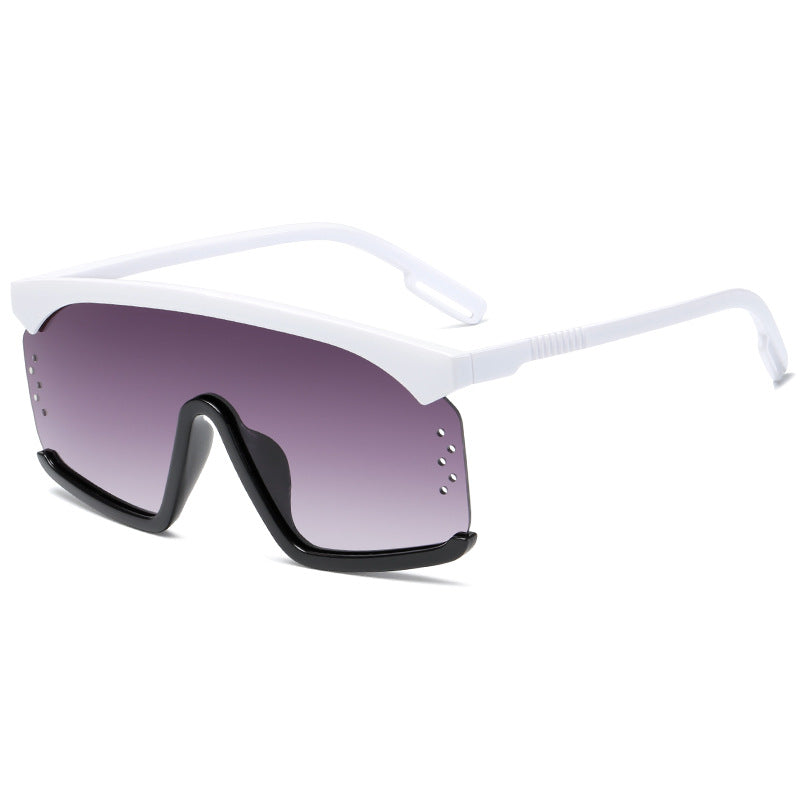 Wholesale One-piece Colorful PC Sunglasses